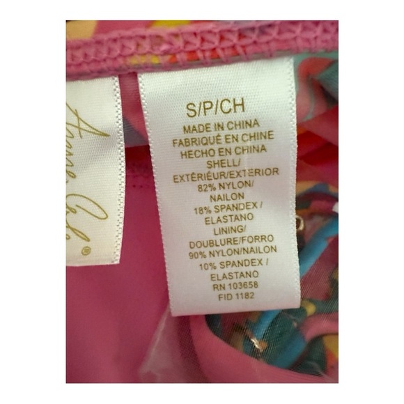 Anne Cole Strapless Floral Bandeau Tankini Top with straps Size Small NEW - Picture 8 of 13